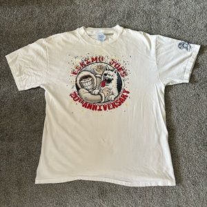 Vintage‎ Eskimo joes shirt mens large white short sleeve coffee 20th anniversary